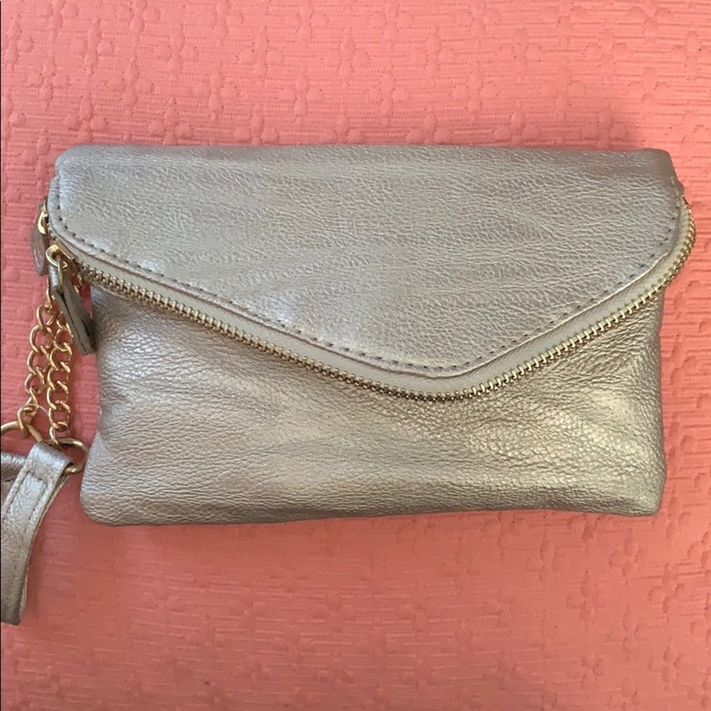 Champagne color wristlet